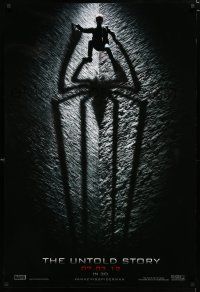 8c044 AMAZING SPIDER-MAN teaser DS 1sh '12 shadowy image of Andrew Garfield climbing wall!
