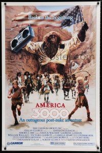 8c047 AMERICA 3000 1sh '86 outrageous post-nuke adventure, Amazons rule Colorado!