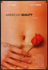 8c048 AMERICAN BEAUTY DS 1sh '99 Sam Mendes Academy Award winner, sexy close up image!