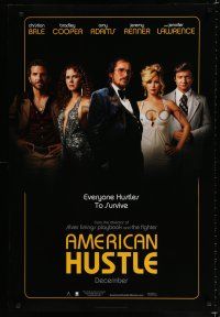 8c052 AMERICAN HUSTLE teaser DS 1sh '13 Christian Bale, Cooper, Amy Adams, Jennifer Lawrence!