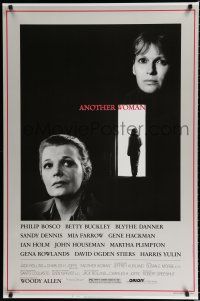 8c058 ANOTHER WOMAN 1sh '88 directed by Woody Allen, w/Gena Rowlands & Mia Farrow!
