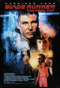 8c111 BLADE RUNNER DS 1sh R07 Ridley Scott sci-fi classic, art of Harrison Ford by Drew Struzan!