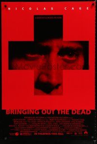 8c138 BRINGING OUT THE DEAD advance DS 1sh '99 paramedic Nicolas Cage, Arquette, Martin Scorsese!