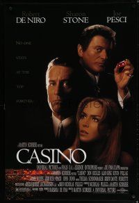 8c154 CASINO 1sh '95 Martin Scorsese, Robert De Niro & Sharon Stone, Joe Pesci rolls snake-eyes!