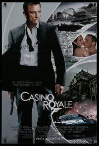 8c155 CASINO ROYALE Spanish/U.S. advance DS 1sh '06 Daniel Craig as James Bond & sexy Eva Green!