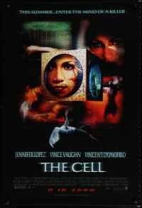 8c163 CELL advance 1sh '00 Jennifer Lopez enters the mind of a killer, cool sci-fi fantasy image