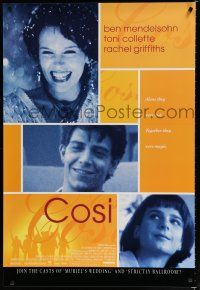 8c187 COSI 1sh '96 Ben Mendelsohn, Toni Collette, alone they were lost, together they were magic!