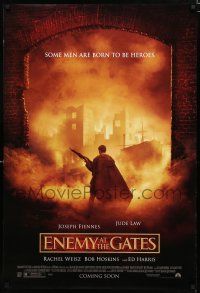 8c248 ENEMY AT THE GATES coming soon style advance DS 1sh '01 Jude Law, Joseph Fiennes, Ed Harris!