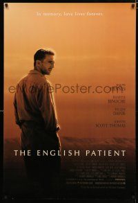 8c252 ENGLISH PATIENT 1sh '96 Ralph Fiennes, Best Picture winner directed by Anthony Minghella!