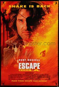 8c256 ESCAPE FROM L.A. advance 1sh '96 John Carpenter, Kurt Russell is back as Snake Plissken!