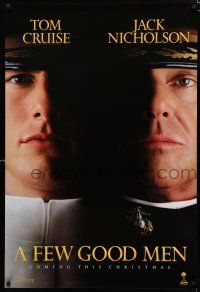 8c270 FEW GOOD MEN teaser 1sh '92 best close up of Tom Cruise & Jack Nicholson!