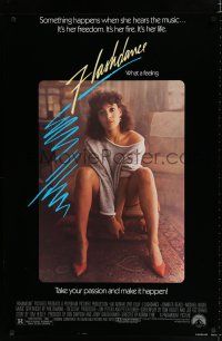 8c275 FLASHDANCE 1sh '83 sexy dancer Jennifer Beals, take your passion and make it happen!