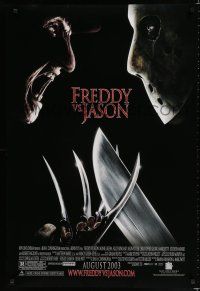 8c284 FREDDY VS JASON advance DS 1sh '03 cool image of horror icons, the ultimate battle!