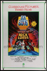 8c304 GOBOTS: WAR OF THE ROCK LORDS 1sh '86 the first Gobots movie ever!