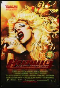 8c341 HEDWIG & THE ANGRY INCH DS foil 1sh '01 transsexual punk rocker James Cameron Mitchell!
