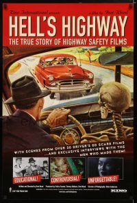 8c344 HELL'S HIGHWAY: THE TRUE STORY OF HIGHWAY SAFETY FILMS 1sh '03 driver's ed movies!