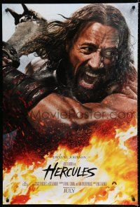8c347 HERCULES July style teaser DS 1sh '14 cool image of Dwayne Johnson in the title role!