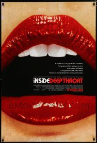 8c384 INSIDE DEEP THROAT advance DS 1sh '05 story behind the most profitable film in movie history!