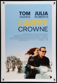 8c453 LARRY CROWNE DS 1sh '11 Tom Hanks in the title role w/Julia Roberts on scooter!