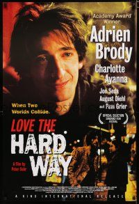 8c480 LOVE THE HARD WAY 1sh '01 Adrien Brody, Charlotte Ayanna, Jon Seda!