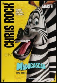 8c487 MADAGASCAR advance DS 1sh '05 African cartoon animals, Chris Rock as Marty!