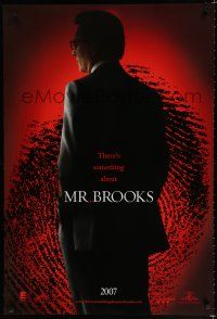 8c541 MR. BROOKS teaser DS 1sh '07 cool image of Kevin Costner in title role!