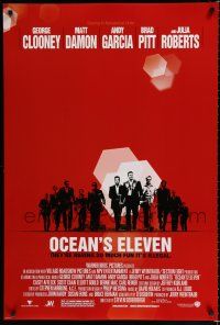 8c558 OCEAN'S 11 DS 1sh '01 Steven Soderbergh, George Clooney, Matt Damon, Brad Pitt
