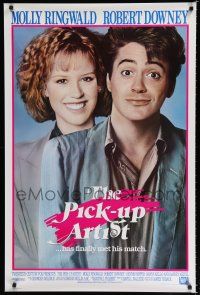 8c581 PICK-UP ARTIST int'l 1sh '87 great close image of Robert Downey Jr & Molly Ringwald!
