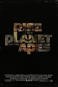 8c637 RISE OF THE PLANET OF THE APES style B advance DS 1sh '11 prequel to the 1968 sci-fi classic!