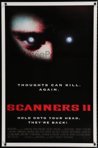 8c659 SCANNERS 2 1sh '91 The New Order, sequel, thoughts can kill!