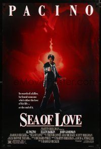 8c663 SEA OF LOVE DS 1sh '89 Ellen Barkin is either the love of Al Pacino's life or the end!