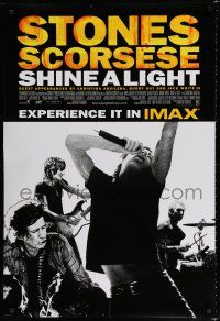 8c673 SHINE A LIGHT DS IMAX 1sh '08 Martin Scorcese's Rolling Stones documentary, concert image!