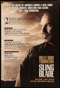 8c692 SLING BLADE reviews 1sh '96 great image of star & director Billy Bob Thornton!