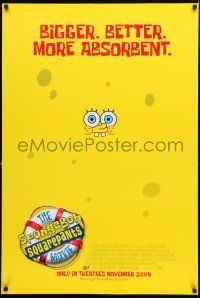 8c707 SPONGEBOB SQUAREPANTS MOVIE advance DS 1sh '04 great poster image of Spongebob!