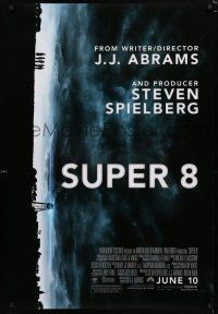 8c728 SUPER 8 advance DS 1sh '11 Kyle Chandler, Elle Fanning, cool design & stormy image!
