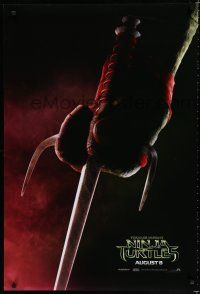 8c743 TEENAGE MUTANT NINJA TURTLES teaser DS 1sh '14 sci-fi fantasy martial arts, Raphael!