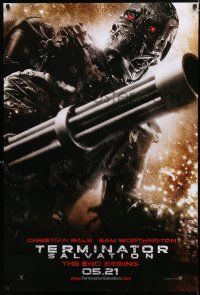 8c749 TERMINATOR SALVATION 05.21 style teaser DS 1sh '09 Christian Bale, Worthington, cyborg action