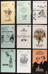 8d063 LOT OF 20 UNCUT PRESSBOOKS '60s-70s great advertising images from a variety of movies!