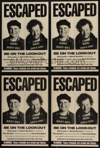 8d098 LOT OF 4 HOME ALONE 2 STANDEES '92 wanted poster for Joe Pesci & Daniel Stern!