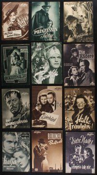 8d108 LOT OF 38 GERMAN PROGRAMS FROM NON-U.S. MOVIES '30s-40s filled with images & information!
