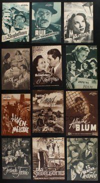 8d109 LOT OF 36 GERMAN PROGRAMS FROM NON-U.S. MOVIES '30s-40s filled with images & information!