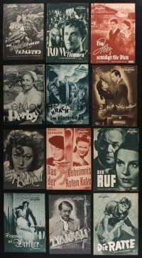 8d110 LOT OF 35 GERMAN PROGRAMS FROM NON-U.S. MOVIES '30s-40s filled with images & information!