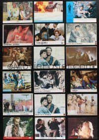 8d124 LOT OF 59 YUGOSLAVIAN LOBBY CARDS '70s-80s great color images from a variety of movies!