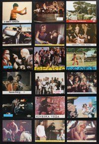 8d126 LOT OF 55 YUGOSLAVIAN LOBBY CARDS '70s-80s different images from U.S. & non-U.S. movies!