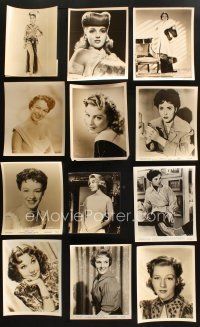 8d157 LOT OF 23 8x10 PORTRAIT STILLS OF FEMALE STARS '40s-60s pretty actresses c/u & full-length!