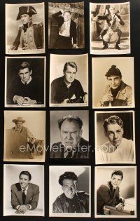8d161 LOT OF 20 8x10 PORTRAIT STILLS OF MALE STARS '40s-50s Gregory Peck, Alan Ladd & more!