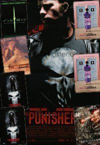 8d257 LOT OF 8 UNFOLDED DOUBLE-SIDED ONE-SHEETS '90s-00s Punisher, Terminator Salvation & more!