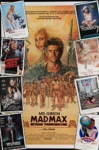 8d284 LOT OF 9 UNFOLDED ONE-SHEETS '80s-90s Mad Max Beyond Thunderdome & much more!