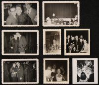 8d141 LOT OF 8 SMALL KODAK & VELOX PHOTOS '50s Judy Garland, Sinatra & Reagan at an event!