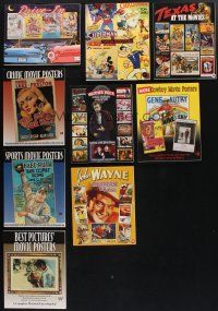 8d091 LOT OF 9 SOFTCOVER BOOKS BY BRUCE HERSHENSON '90s-00s filled with full-color poster images!